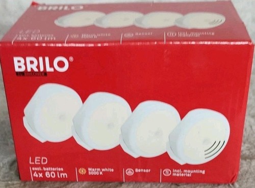 Brilo led sensorleuchten 4er - led,