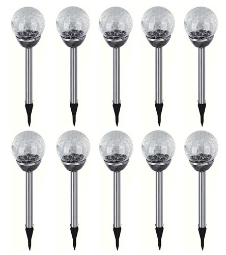 10er set edelstahl - set, led