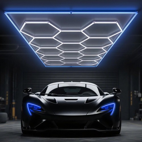 Hexagon led garage - led,